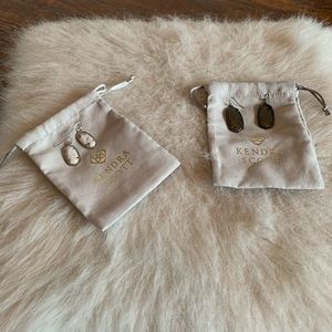 Two pairs of Kendra Scott earrings